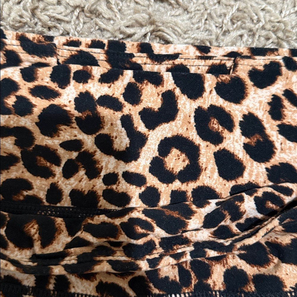 Leopard Work Out Shorts - Picture 2 of 3